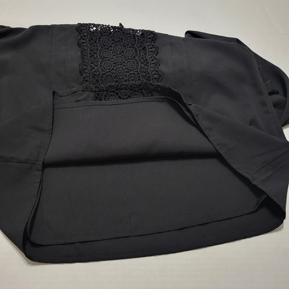 HALOGEN black long sleeve top sz xs - Picture 8 of 14